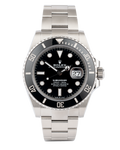 SUBMARINER silver , black dial , oyster bracelet