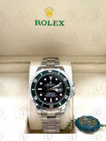 SUBMARINER STARBUCKS silver , black dial , oyster bracelet