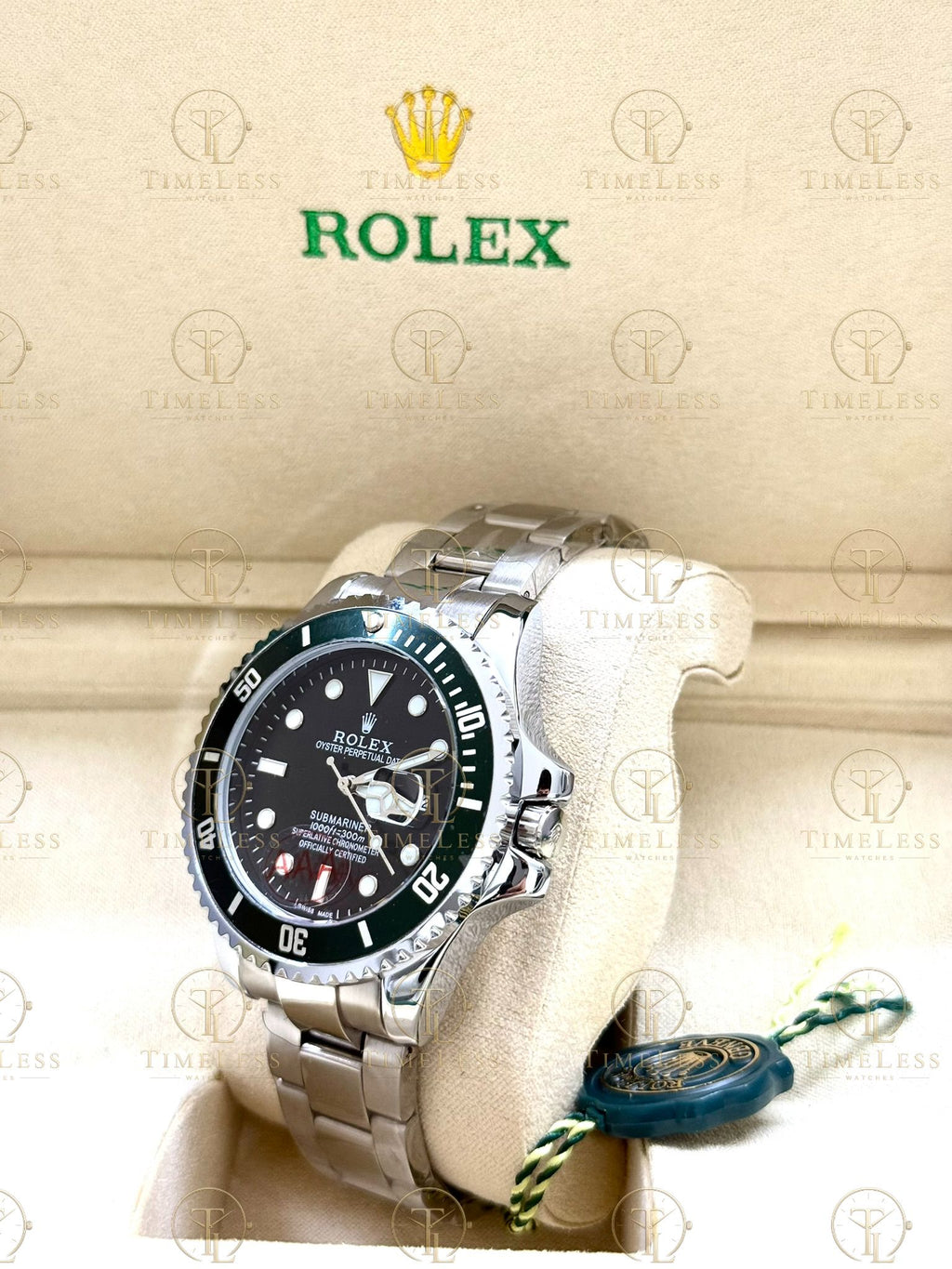 SUBMARINER STARBUCKS silver , black dial , oyster bracelet