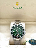 SUBMARINER HULK silver , green dial , oyster bracelet