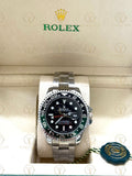 GMT MASTER II SPRITE silver , black dial , oyster bracelet