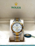 DAYTONA gold-silver , white dial , oyster bracelet