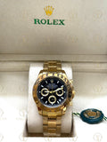 DAYTONA gold , black dial, oyster bracelet