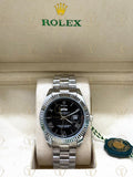 DAY-DATE silver , black roman dial , president bracelet